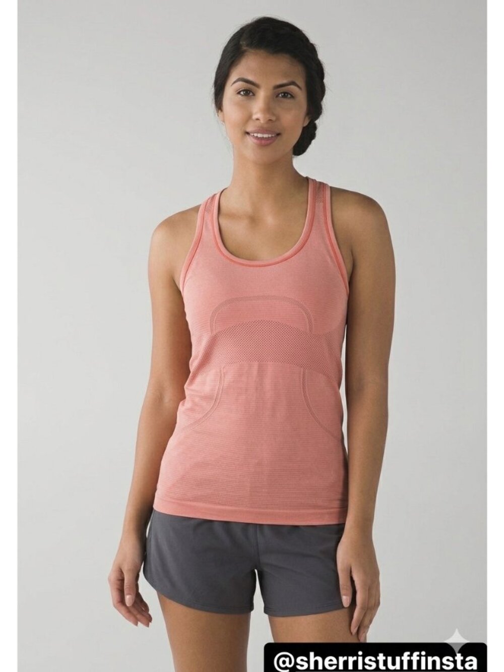 Lululemon Swiftly Tech Racerback Tank Coral Pink Anti-Stink Seamless Run Top 6